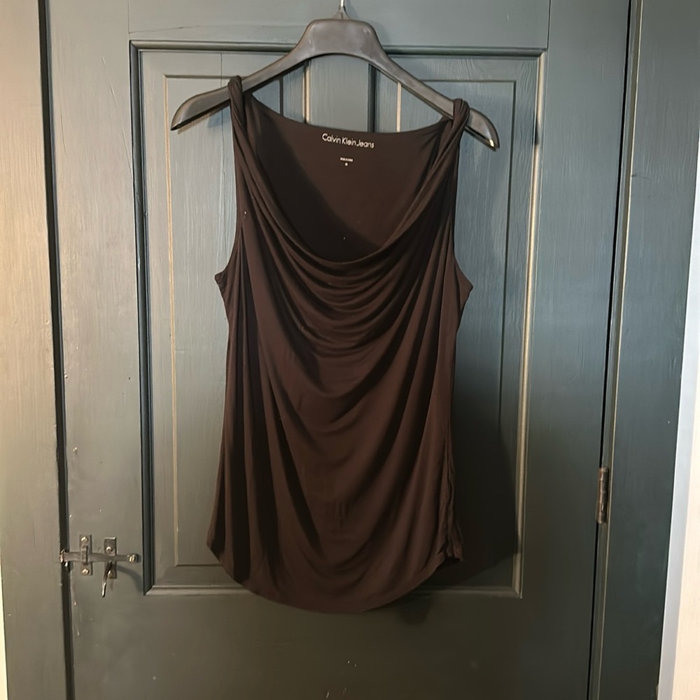 Calvin Klein scoop tank top size M black